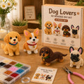 DIY 3D Beaded Dog Lovers Embroidery Kit – 4PCS Handmade Craft Set