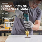 Diamond Beveling Chamfer Bit for Angle Grinder – 10mm Thread Countersink Drill for Concrete, Tile, Marble & Metal