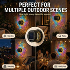 Solar Mandala Wall Light – Waterproof Outdoor Decorative Projection Light