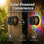 Solar Mandala Wall Light – Waterproof Outdoor Decorative Projection Light