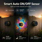 Solar Mandala Wall Light – Waterproof Outdoor Decorative Projection Light