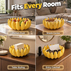 Banana Fruit Bowl – Decorative Kitchen Counter Basket & Table Centerpiece