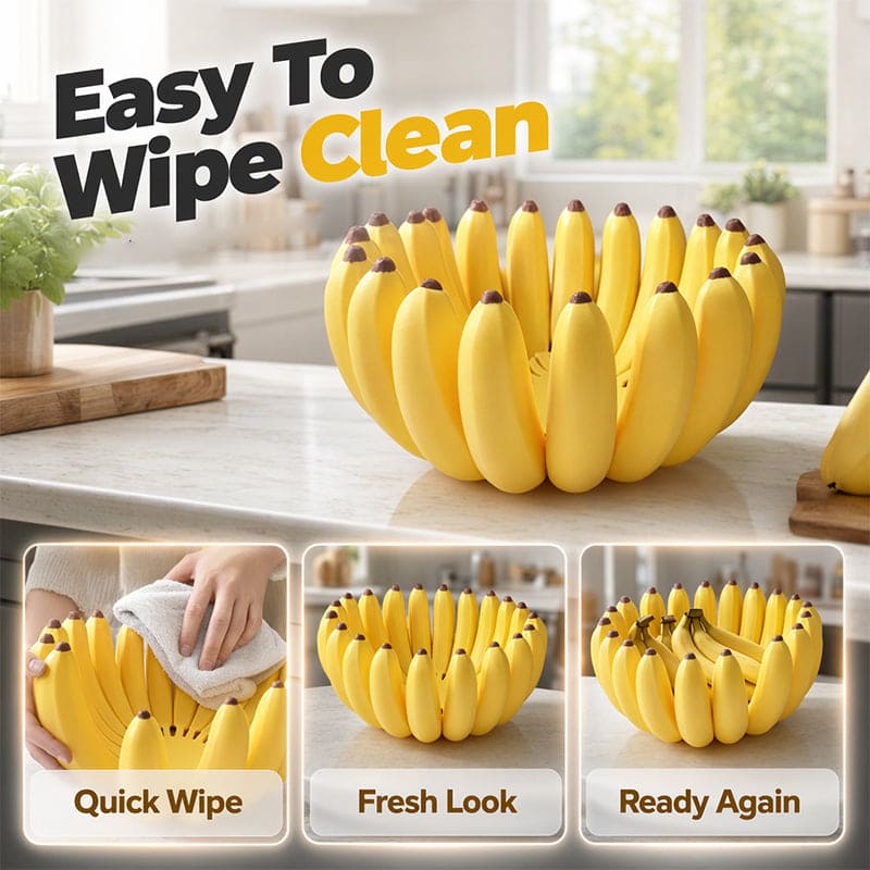Banana Fruit Bowl – Decorative Kitchen Counter Basket & Table Centerpiece