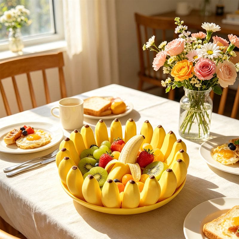 Banana Fruit Bowl – Decorative Kitchen Counter Basket & Table Centerpiece