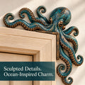Octopus Door Topper With Coastal Nautical Wall Decor Style