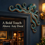 Octopus Door Topper With Coastal Nautical Wall Decor Style