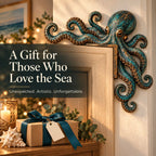 Octopus Door Topper With Coastal Nautical Wall Decor Style